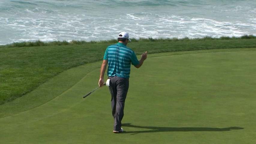 Steven Bowditch converts long-range birdie putt at AT&T Pebble Beach
