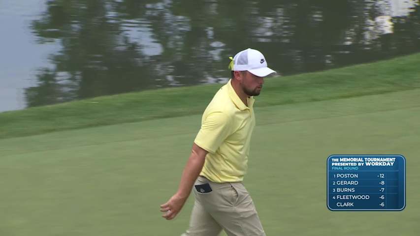 Alex Fitzpatrick makes birdie on No. 3 at the Memorial