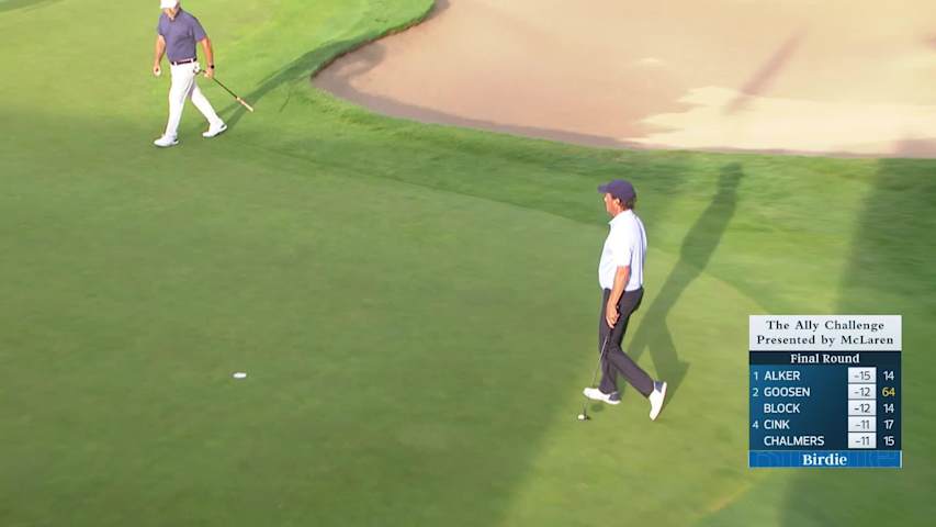 Stephen Ames makes birdie on No. 18 at The Ally Challenge