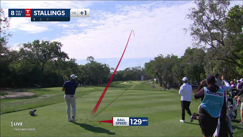 Scott Stallings hits it pin-high to set up birdie at Valspar