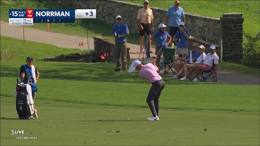 Vincent Norrman's dialed in approach leads to birdie at Wyndham