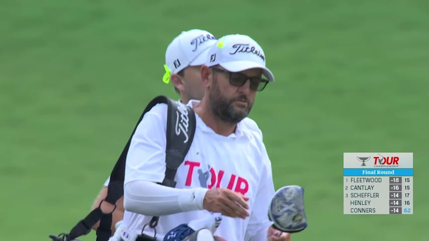 Russell Henley makes birdie on No. 17 at TOUR Championship