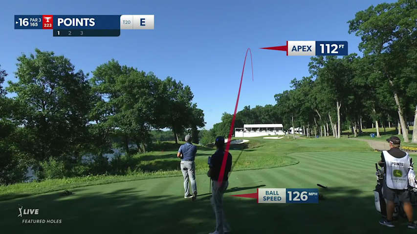 D.A. Points makes birdie on No. 16 at John Deere