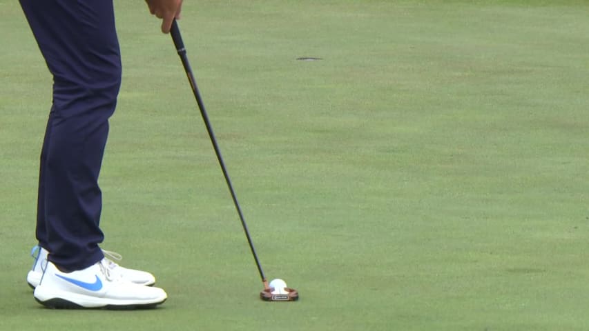 Rory McIlroy’s lengthy eagle putt at PGA Championship