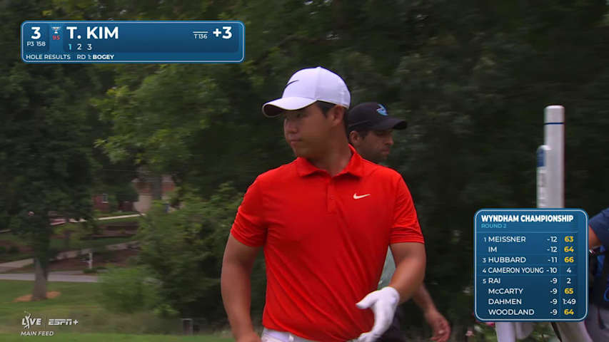 Tom Kim nearly aces No. 3 at Wyndham