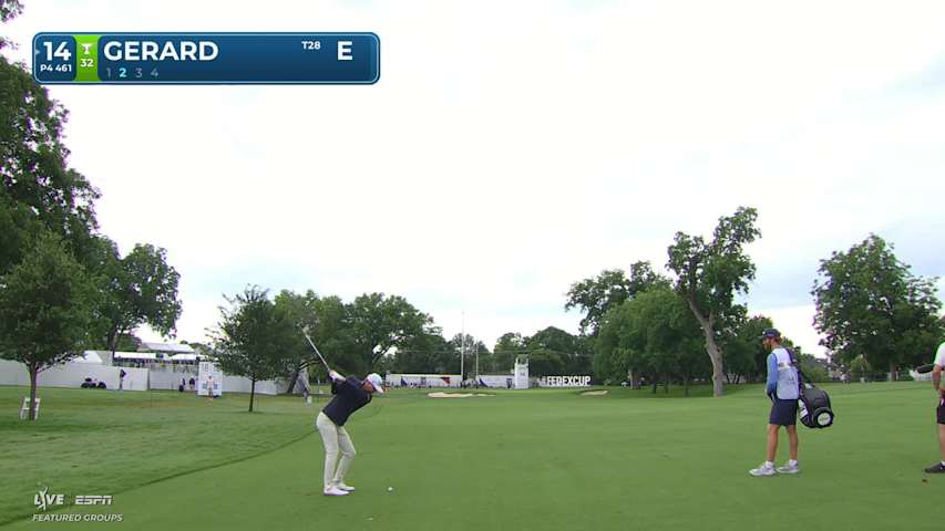 Ryan Gerard's 150-yard approach sets up birdie on No. 14 at Charles Schwab