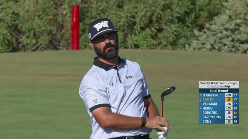 Chad Ramey makes birdie on No. 18 at World Wide Technology