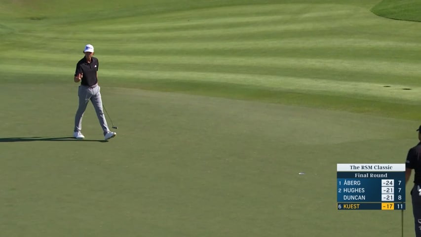 Peter Kuest pours in 21-foot birdie putt at The RSM Classic