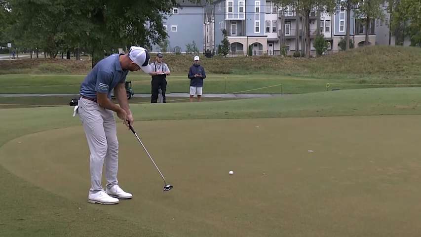 Dalton Ward buries 29-footer for par at Simmons Bank Open