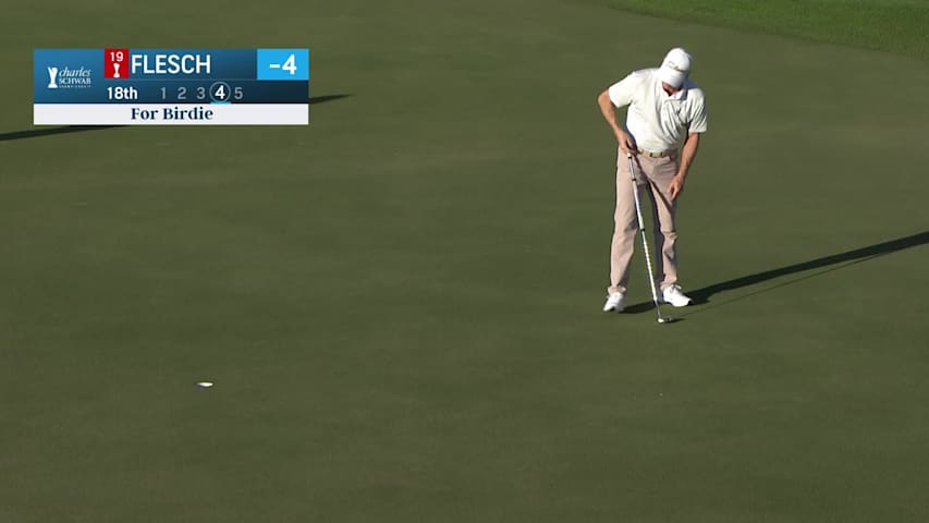 Steve Flesch makes birdie on No. 18 at Charles Schwab Cup Championship