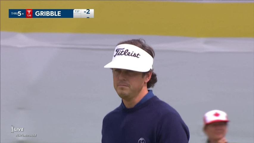 Cody Gribble's 16-foot birdie putt from the fringe at RBC Canadian