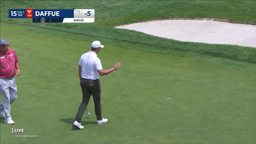MJ Daffue rolls in 12-footer for birdie at Rocket Mortgage