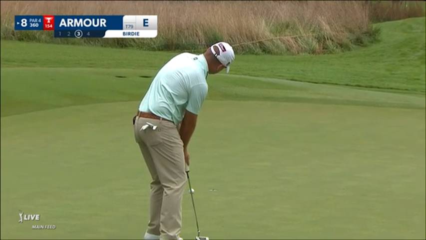 Ryan Armour curls in 14-footer for birdie at Wyndham