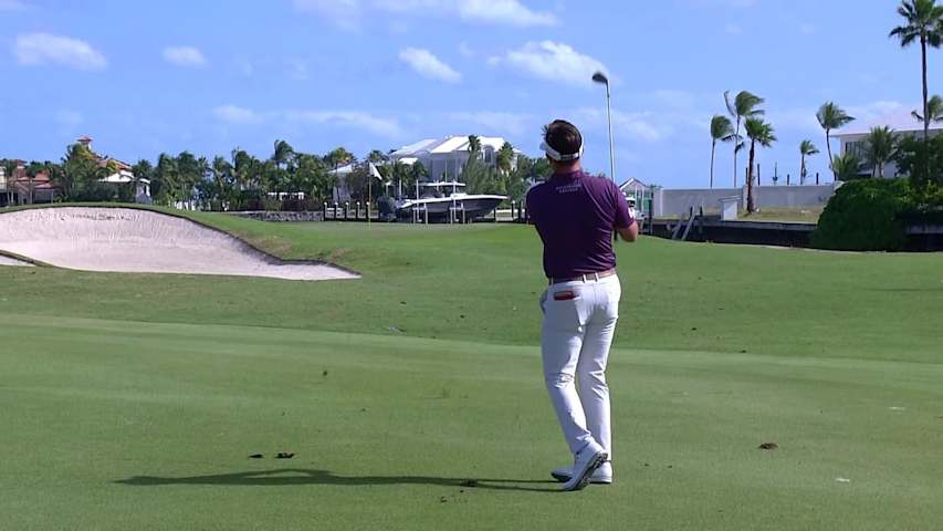 Hank Lebioda sticks approach to set up birdie at The Bahamas Golf Classic