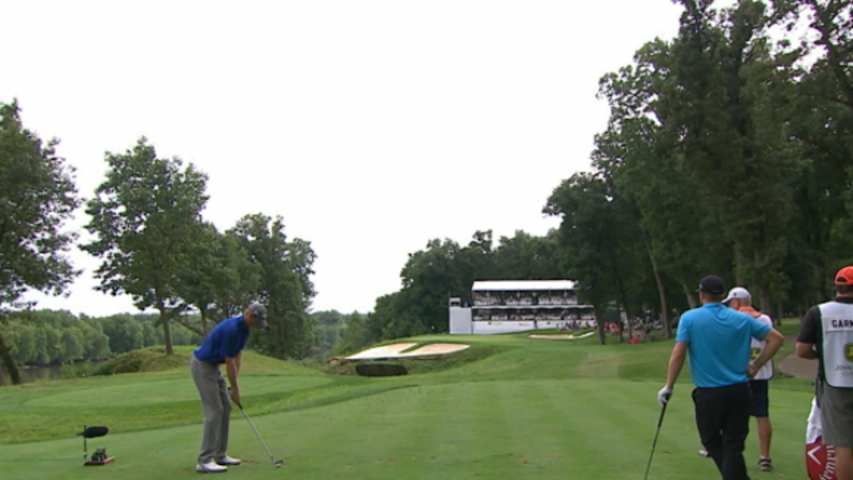 Charlie Danielson's tee shot yields birdie at John Deere