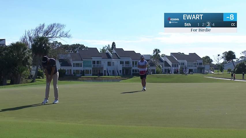 A.J. Ewart makes birdie on No. 5 at PGA TOUR Q-School