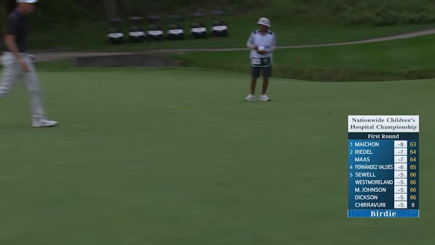 Tommy Morrison makes birdie on No. 13 at Nationwide Children's