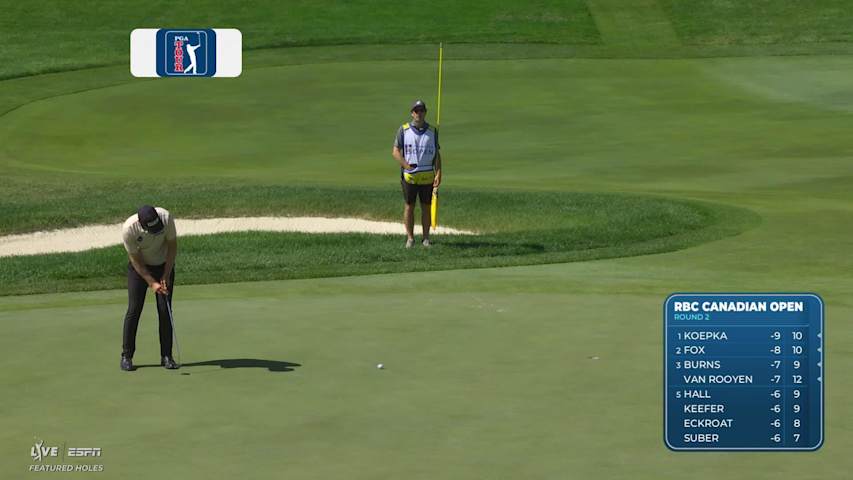 Seamus Power sinks 14-foot birdie putt on No. 14 at RBC Canadian