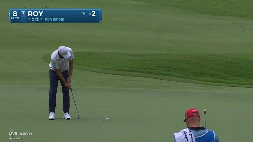 Kevin Roy makes birdie on No. 8 at Wyndham