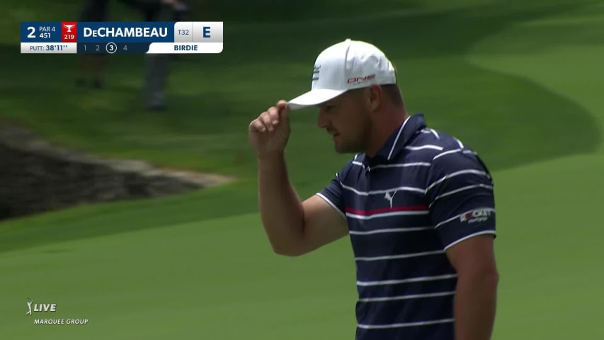 Bryson DeChambeau's 38-foot birdie putt at the Memorial