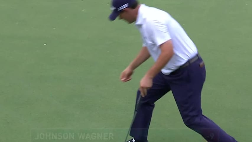 Johnson Wagner’s 22-foot birdie on No. 16 at Wyndham
