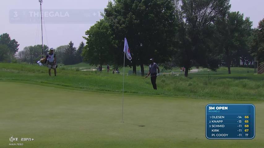 Sahith Theegala makes birdie on No. 3 at 3M Open