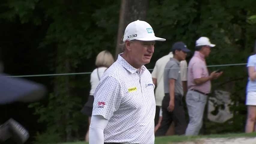 Ernie Els sticks approach to set up birdie at Tradition