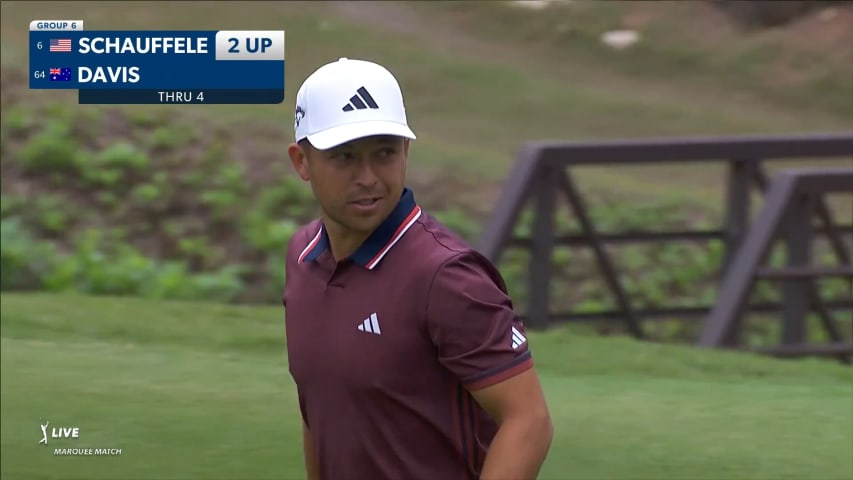 Xander Schauffele goes 2 up with tee shot to 6-feet at WGC-Dell Match Play