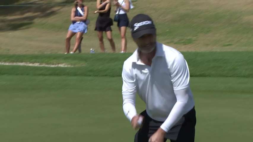 Mark Hensby makes birdie on No. 12 at Galleri Classic