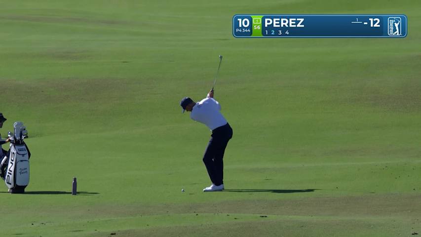Victor Perez makes birdie on No. 10 at World Wide Technology