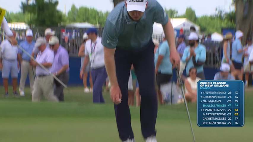 Smalley/Springer makes birdie on No. 13 at Zurich Classic