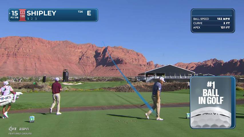 Neal Shipley sinks 21-foot birdie putt on No. 15 at Bank of Utah