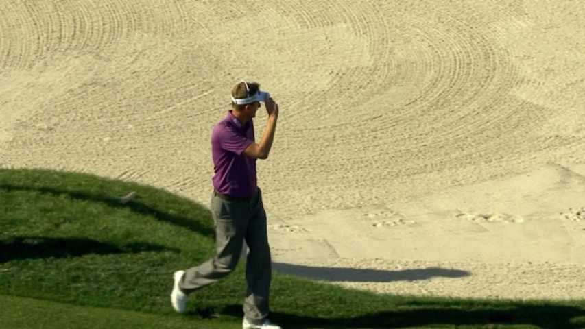 David Lynn holes bunker shot at The Honda Classic