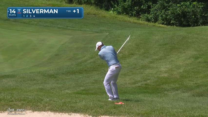 Ben Silverman makes birdie on No. 14 at John Deere