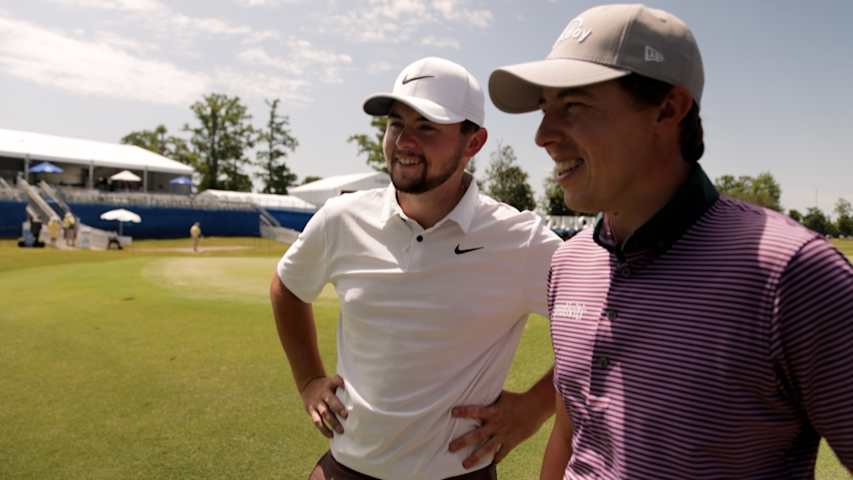 Brothers Alex and Matt Fitzpatrick mic’d up at Zurich Classic