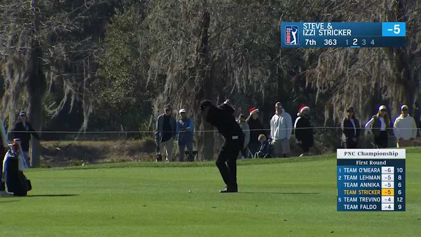 Steve and Izzi Stricker combine for birdie at PNC Championship