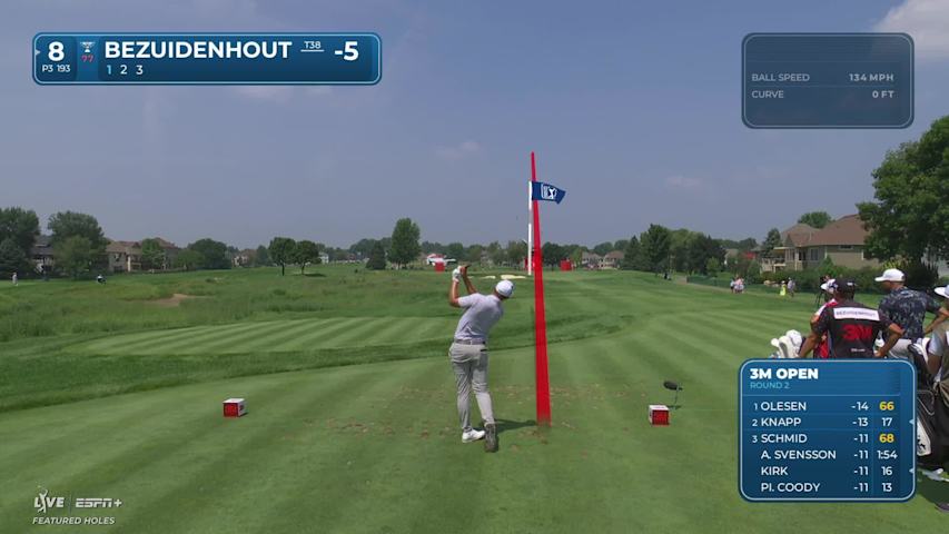 Christiaan Bezuidenhout makes birdie on No. 8 at 3M Open