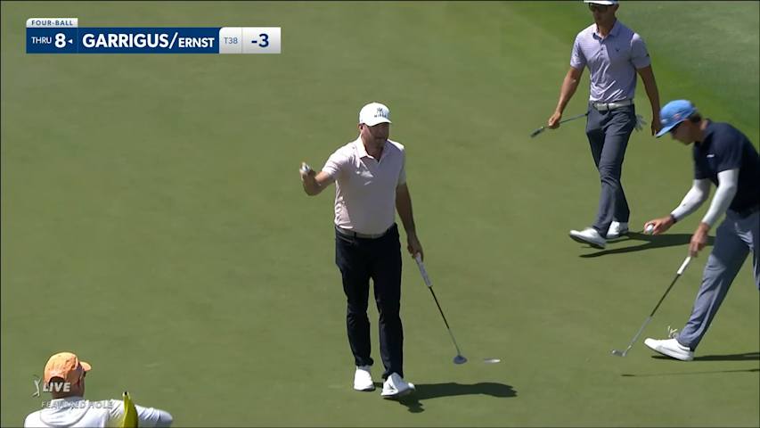 Robert Garrigus hits 215-yard tee shot to 7-feet at Zurich Classic