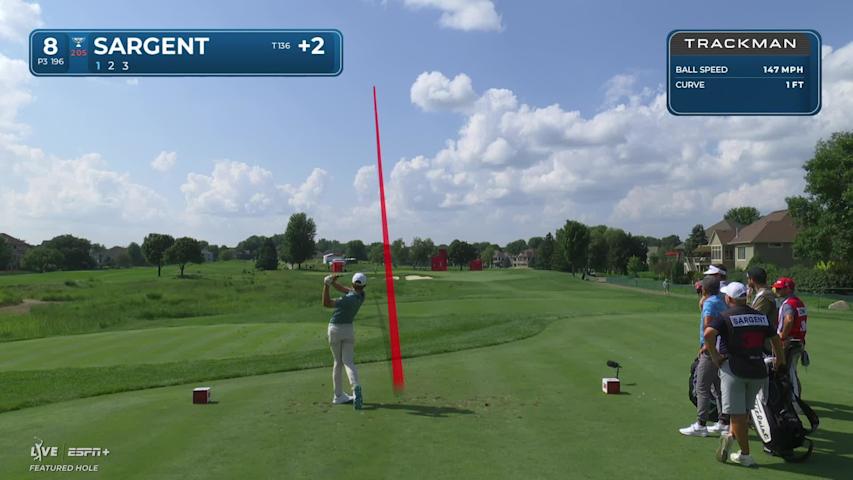 Gordon Sargent makes birdie on No. 8 at 3M Open