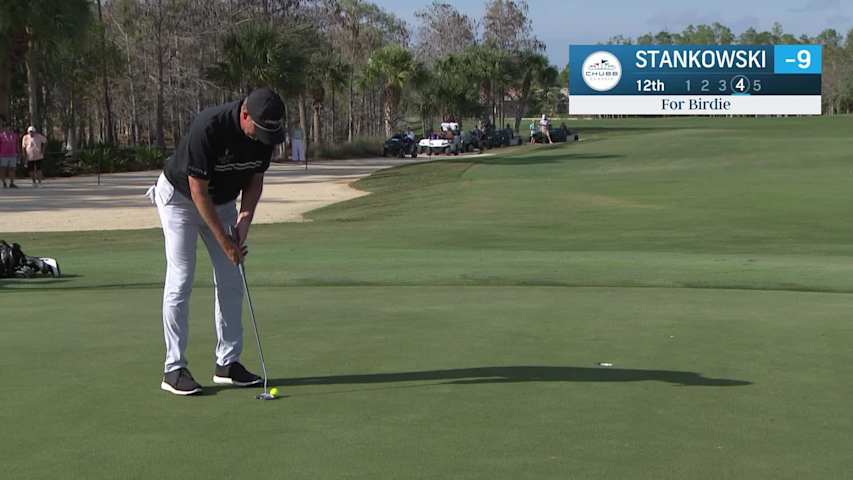 Paul Stankowski makes birdie on No. 12 at Chubb Classic