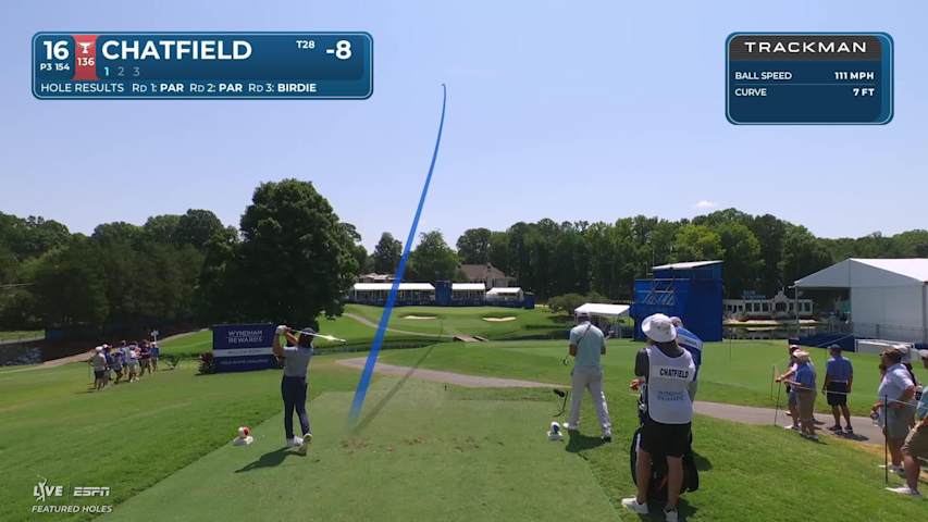 Davis Chatfield hits tee shot to 3 feet, sets up birdie at Wyndham