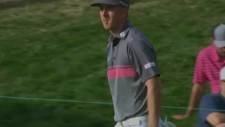 Ethan Tracy’s par-save putt at Travelers