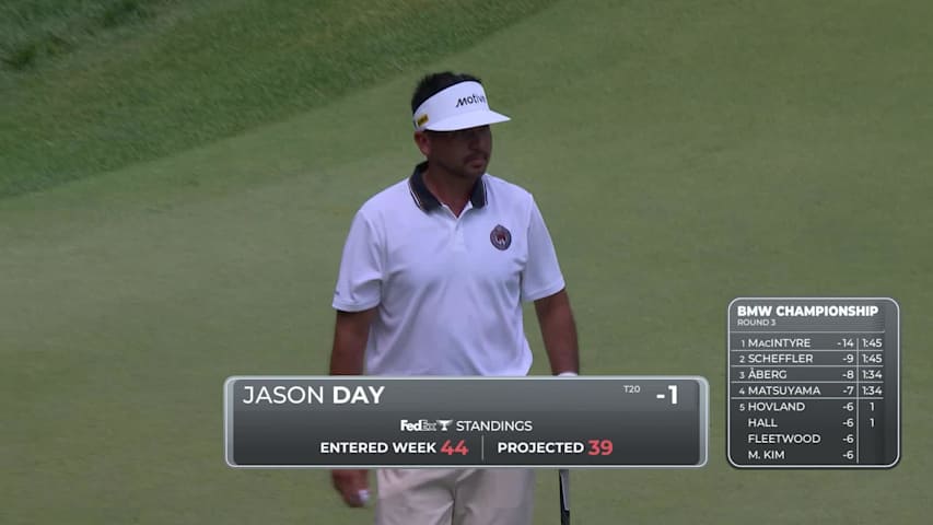 Jason Day makes birdie on No. 5 at BMW Championship