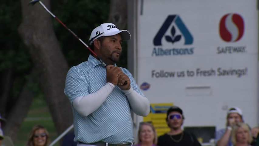 José de Jesús Rodríguez converts birdie on No. 16 at Albertsons Boise Open