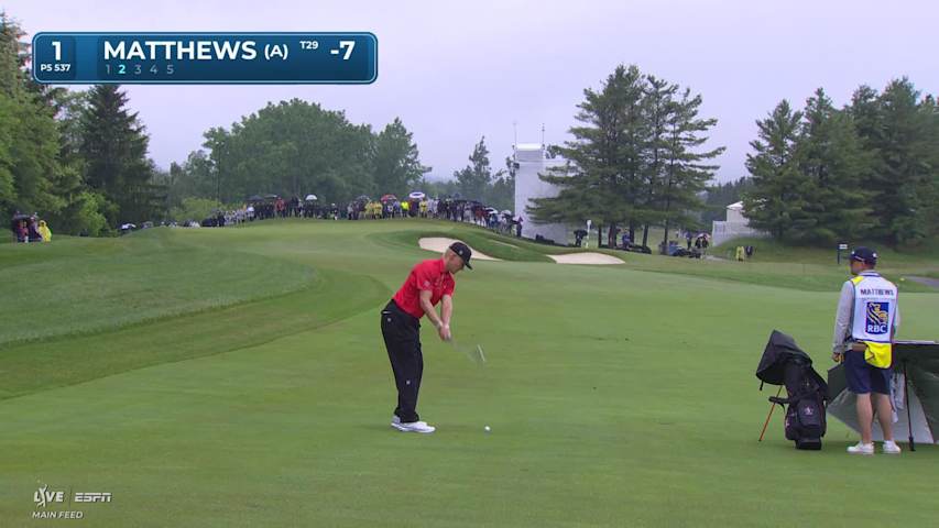 Justin Matthews reaches par-5 No. 1 in two, makes birdie at RBC Canadian