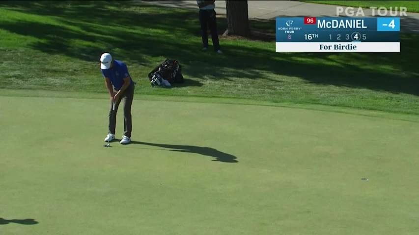 Chip McDaniel makes birdie on No. 16 in Round 1 at Albertsons Boise Open