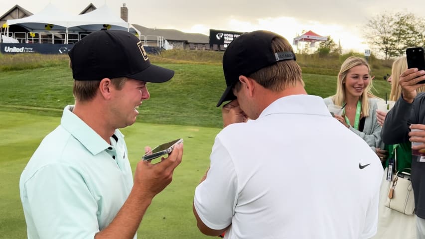 Coody brothers get emotional call from grandparents after earning TOUR cards