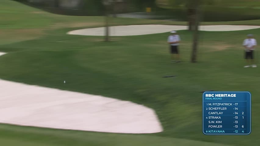 Kurt Kitayama holes 82-foot shot from rough for eagle on No. 5 at RBC Heritage