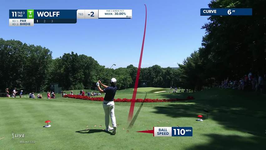 Matthew Wolff makes birdie on No. 11 at Travelers