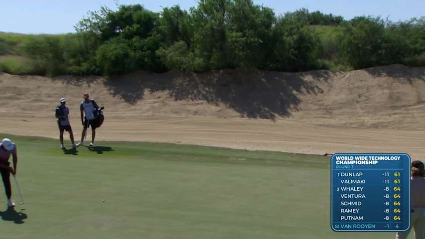 Erik van Rooyen makes birdie putt on No. 5 at World Wide Technology